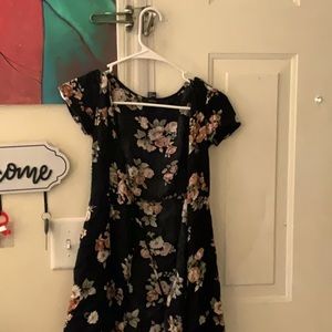 Beautiful Flowers wrap shirt.